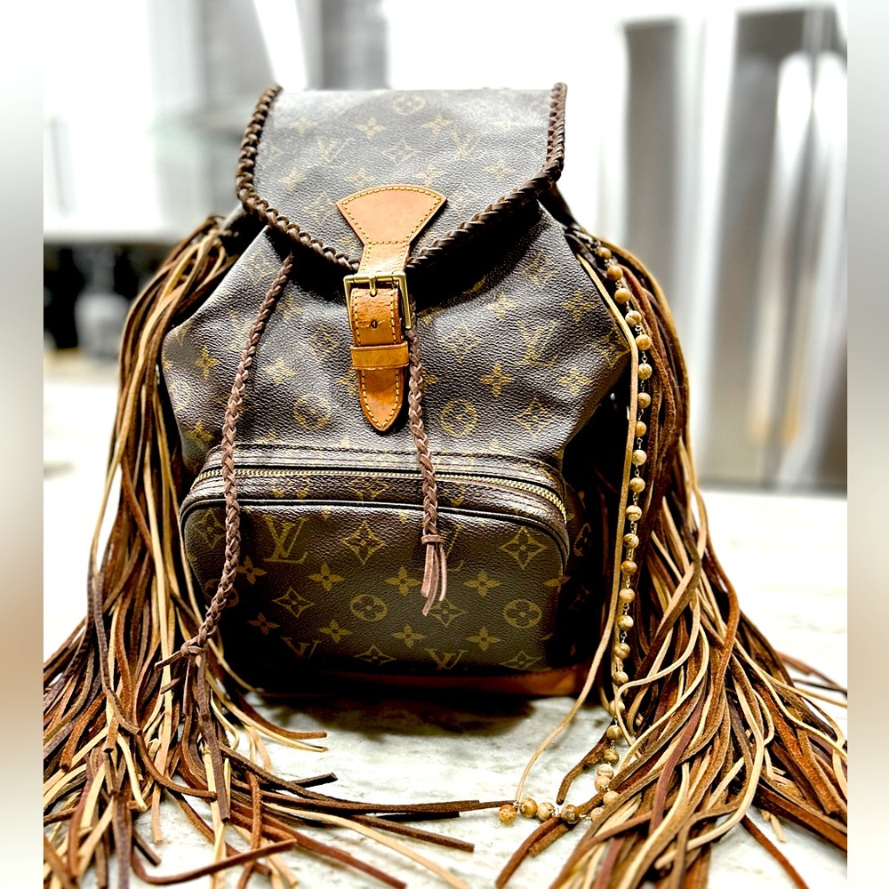 Louis Vuitton Authentic Customized GM Monogram Backpack From Vintage Boho - Picture 6 of 17